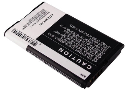 3.7V, 1200mAh, Li-ion Battery fits Blackberry, 8700, 8700c, 4.44Wh