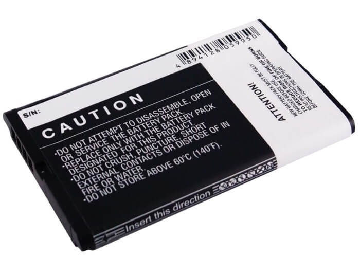 3.7V, 1200mAh, Li-ion Battery fits Blackberry, 8700, 8700c, 4.44Wh