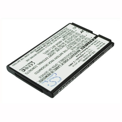 3.7V, 650mAh, Li-ion Battery fits Lg, 100c, 220c, 2.405Wh