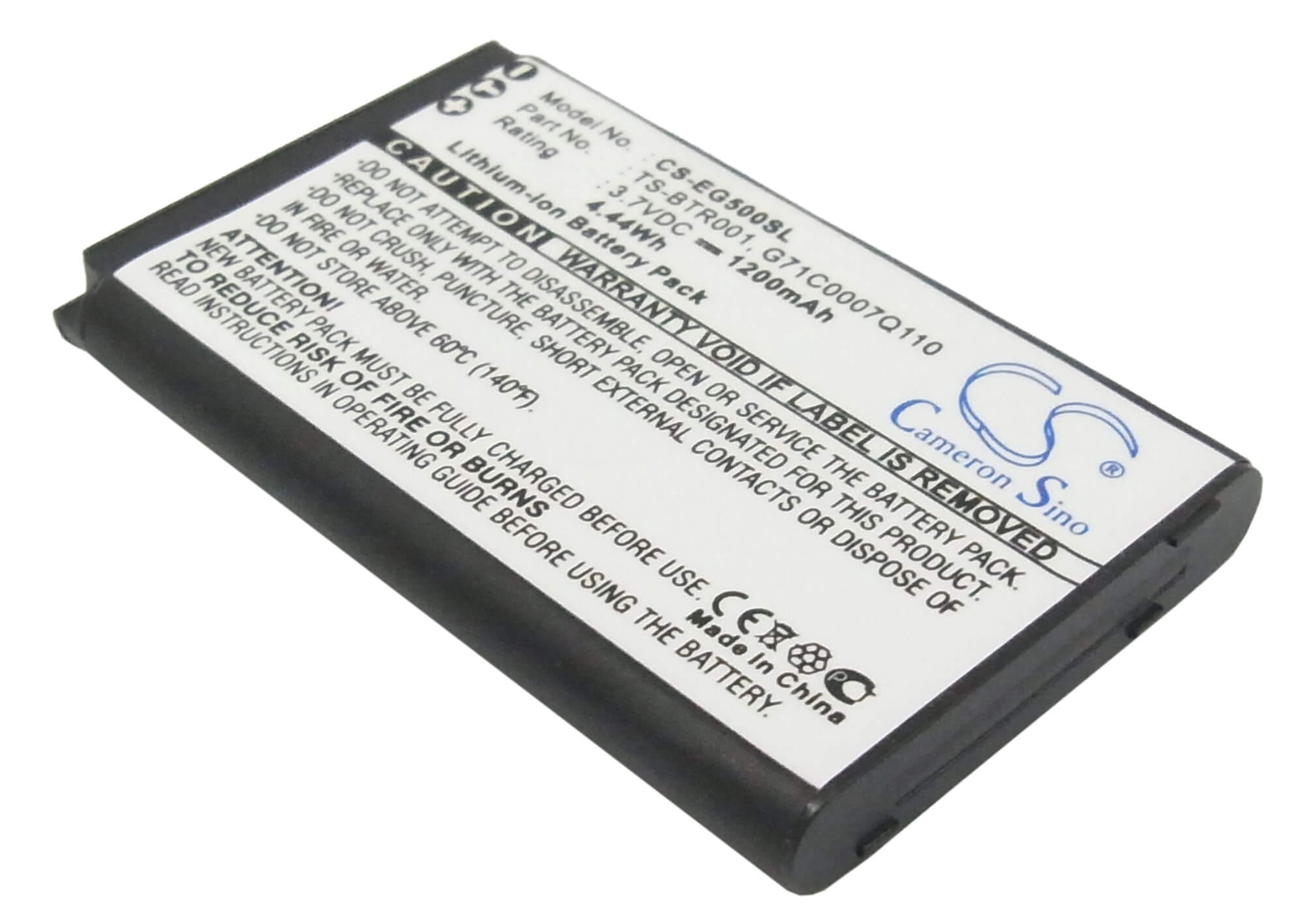 3.7V, 1200mAh, Li-ion Battery fits Toshiba, Portege G500, 4.44Wh