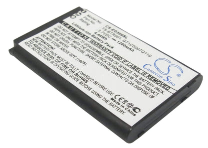 3.7V, 1200mAh, Li-ion Battery fits Toshiba, Portege G500, 4.44Wh