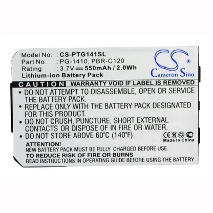 3.7V, 550mAh, Li-ion Battery fits Pantech, C120, Pg-1410, 2.035Wh
