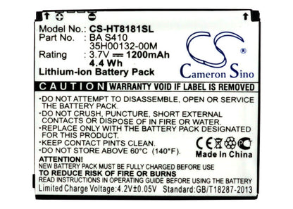 3.7V, 1200mAh, Li-ion Battery fits Google, G7, 4.44Wh