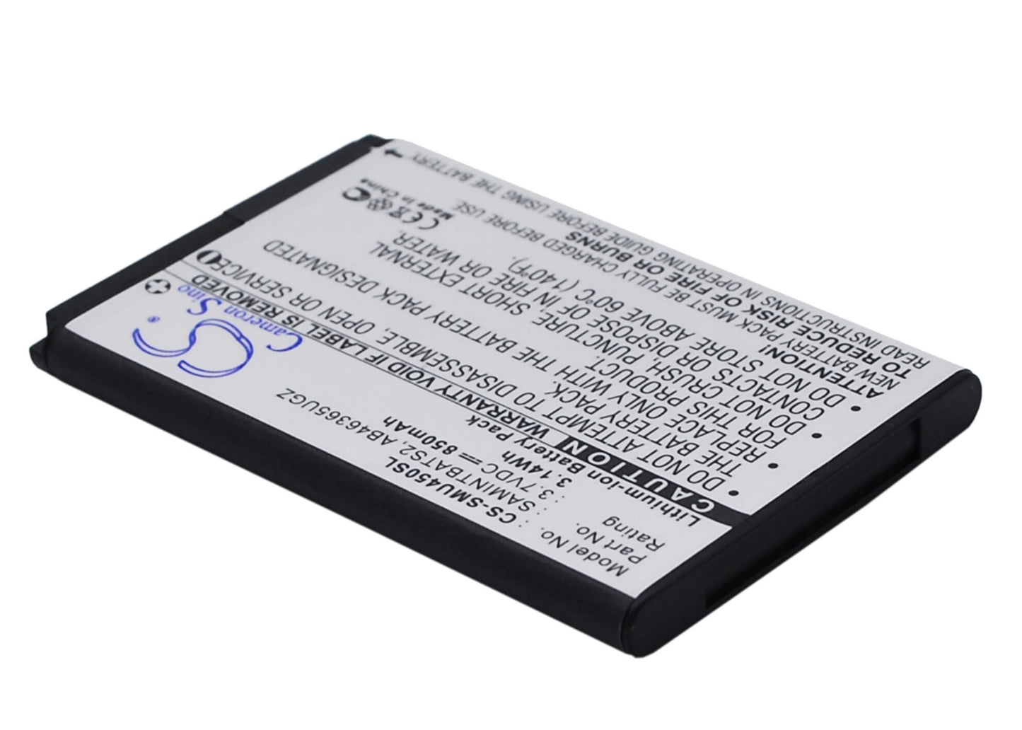 3.7V, 850mAh, Li-ion Battery fits Verizon, Doubletake, Glyde 2, 3.145Wh