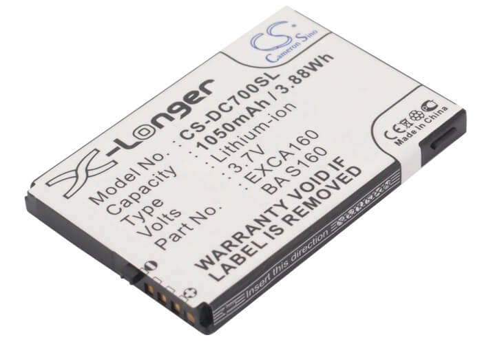 3.7V, 1050mAh, Li-ion Battery fits Dopod, C720, C720w, 3.885Wh