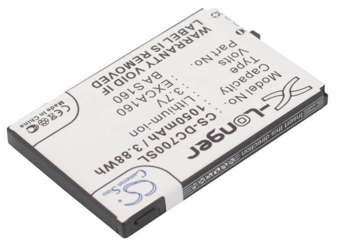 3.7V, 1050mAh, Li-ion Battery fits Dopod, C720, C720w, 3.885Wh