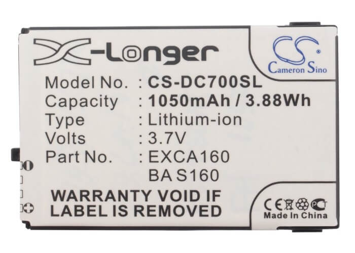 3.7V, 1050mAh, Li-ion Battery fits Orange, Spv E600, 3.885Wh