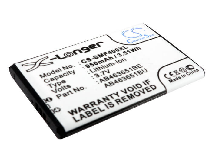 3.7V, 950mAh, Li-ion Battery fits Samsung, Blade, Chat 322, 3.515Wh