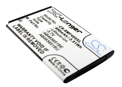 3.7V, 950mAh, Li-ion Battery fits Samsung, Blade, Chat 322, 3.515Wh