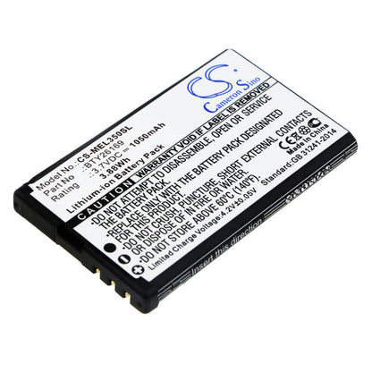 3.7V, 1050mAh, Li-ion Battery fits Emporia, El350 Dual, Elson El350, 3.885Wh