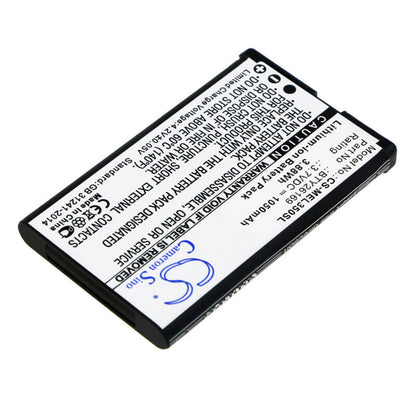 3.7V, 1050mAh, Li-ion Battery fits Emporia, El350 Dual, Elson El350, 3.885Wh
