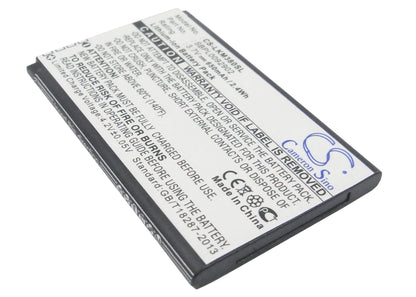3.7V, 650mAh, Li-ion Battery fits Lg, Gb258, Gd350, 2.405Wh