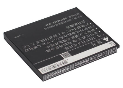 3.7V, 1300mAh, Li-ion Battery fits Gigabyte, Gsmart Gs202, 4.81Wh