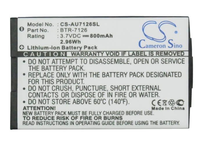 3.7V, 800mAh, Li-ion Battery fits Metropcs, Cdm-7126, Cdm-7126m, 2.96Wh