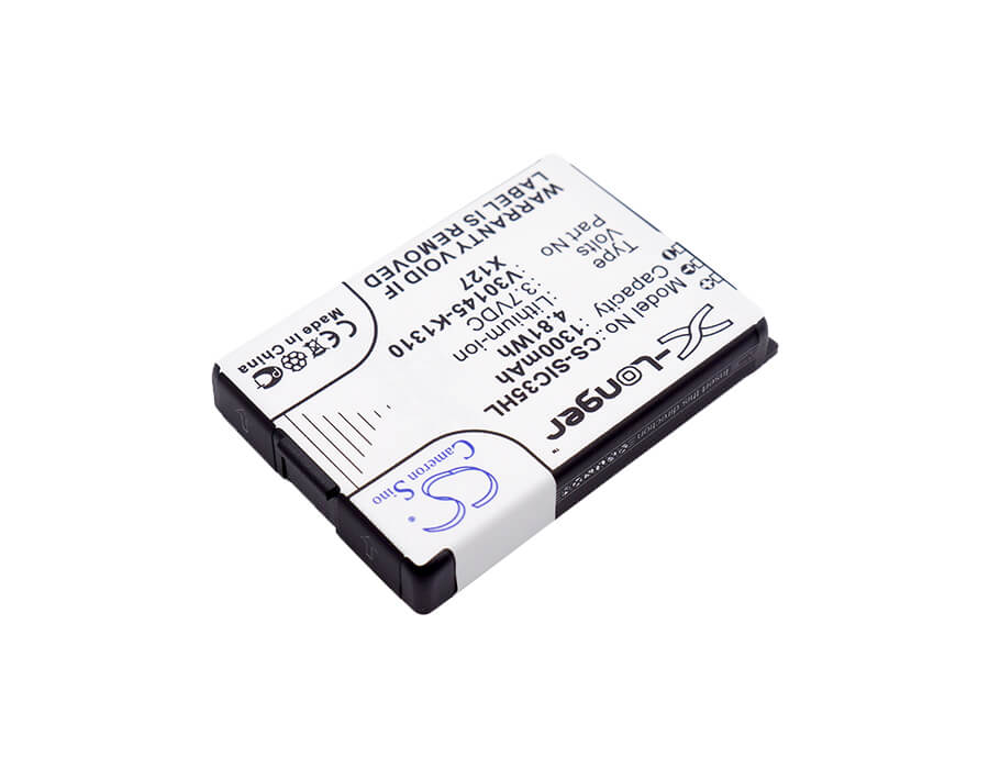 3.7V, 1300mAh, Li-ion Battery fits Siemens, 3506, 3508, 4.81Wh