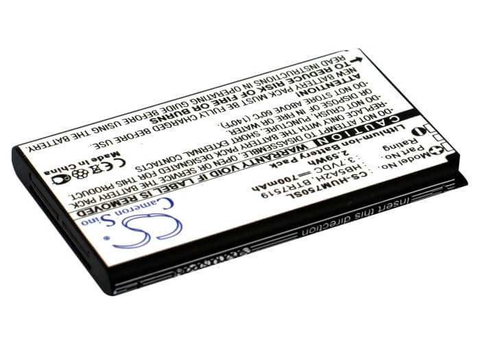 3.7V, 700mAh, Li-ion Battery fits Metropcs, Hwm570, Verge, 2.59Wh