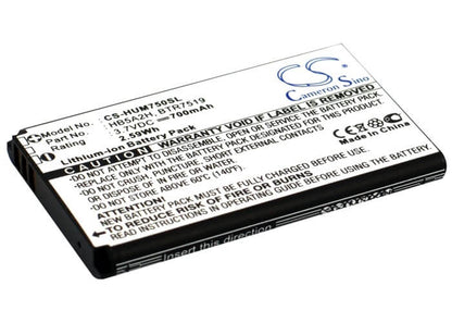 3.7V, 700mAh, Li-ion Battery fits M??????, T261l, 2.59Wh