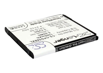 3.7V, 1500mAh, Li-ion Battery fits Coolpad, 5880, 5.55Wh