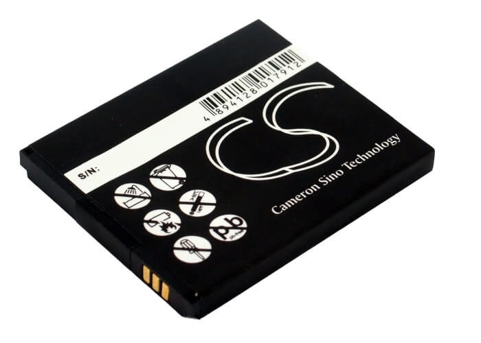 3.7V, 1300mAh, Li-ion Battery fits Ubiquio, 501, 4.81Wh