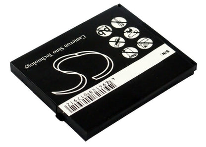 3.7V, 1300mAh, Li-ion Battery fits Ubiquio, 501, 4.81Wh