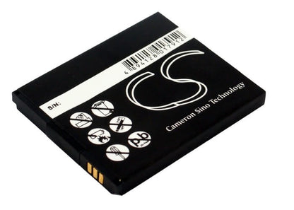 3.7V, 1300mAh, Li-ion Battery fits Mwg, Ubiquio 501, 4.81Wh