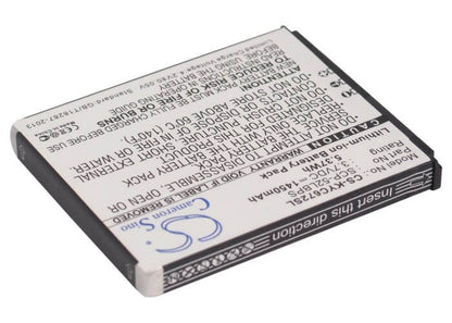 3.7V, 1450mAh, Li-ion Battery fits Kyocera, C6522, C6522n, 5.365Wh