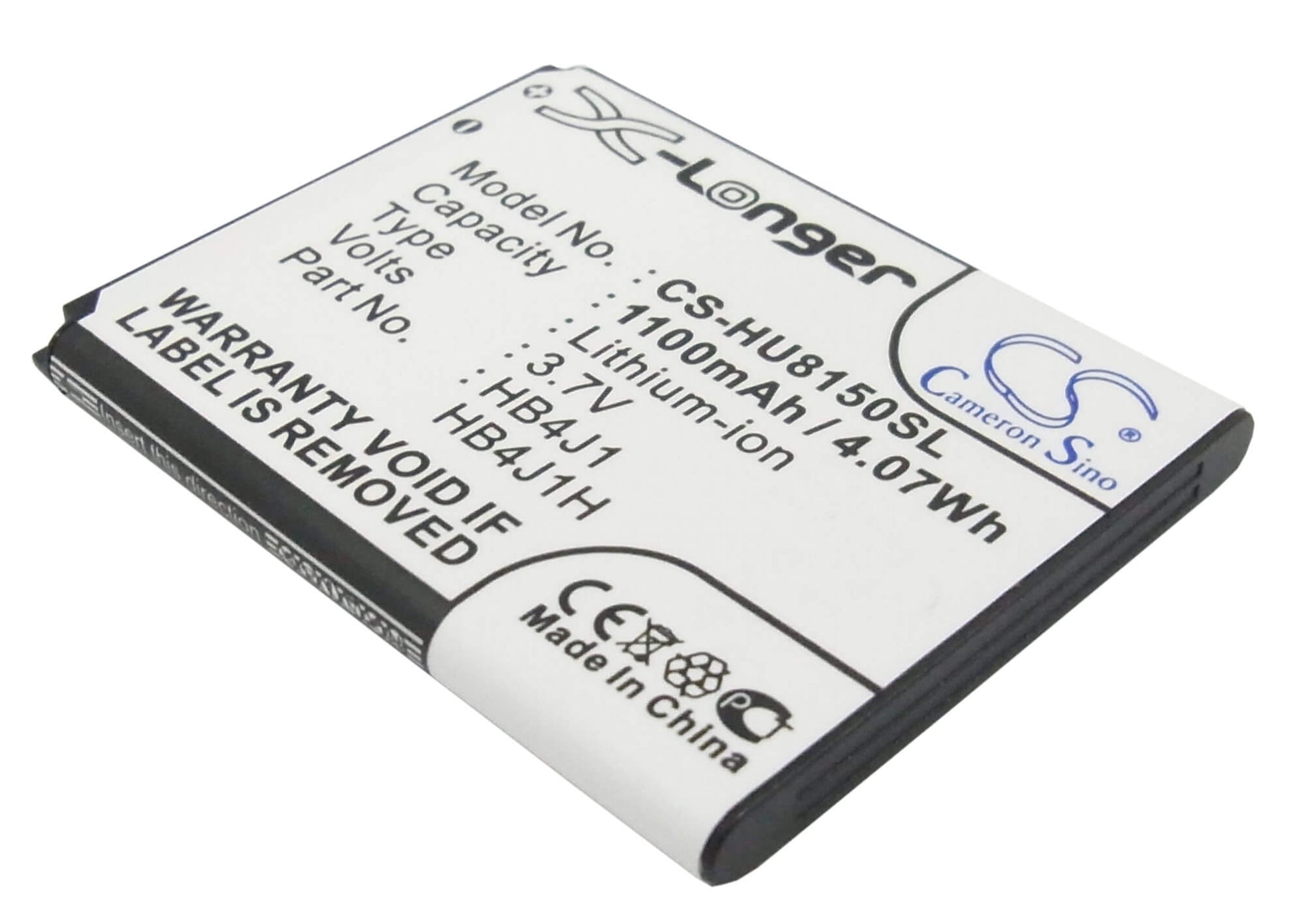 3.7V, 1100mAh, Li-ion Battery fits Vodafone, 845, 858, 4.07Wh