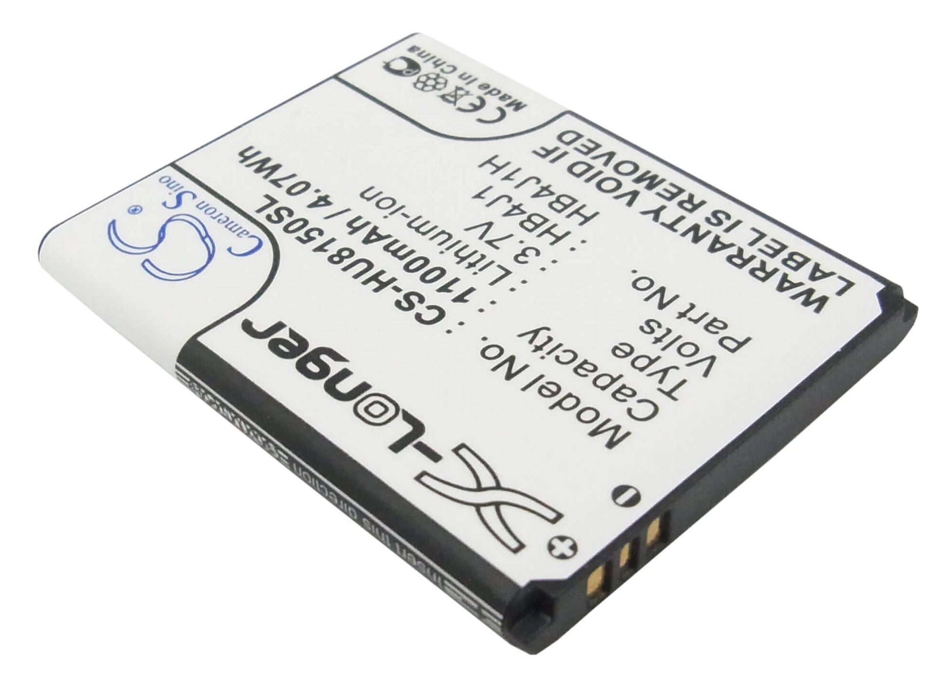 3.7V, 1100mAh, Li-ion Battery fits Metropcs, Hwm835-r, 4.07Wh