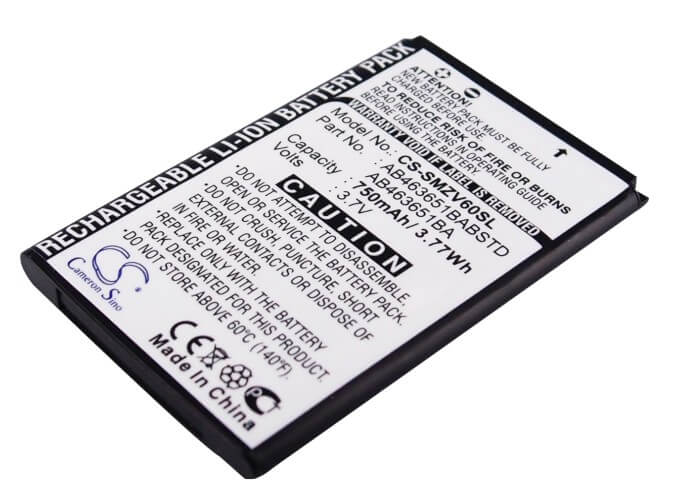 3.7V, 750mAh, Li-ion Battery fits Samsung, Katalyst T739, Sgh-a637, 2.775Wh