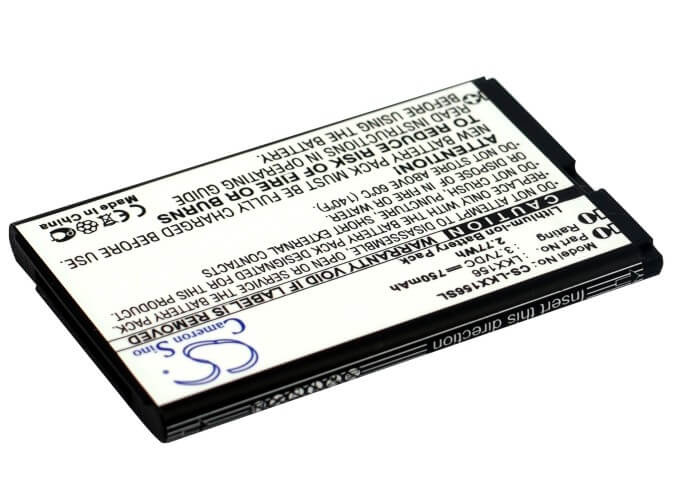 3.7V, 750mAh, Li-ion Battery fits Lg, C600, Kx126, 2.775Wh