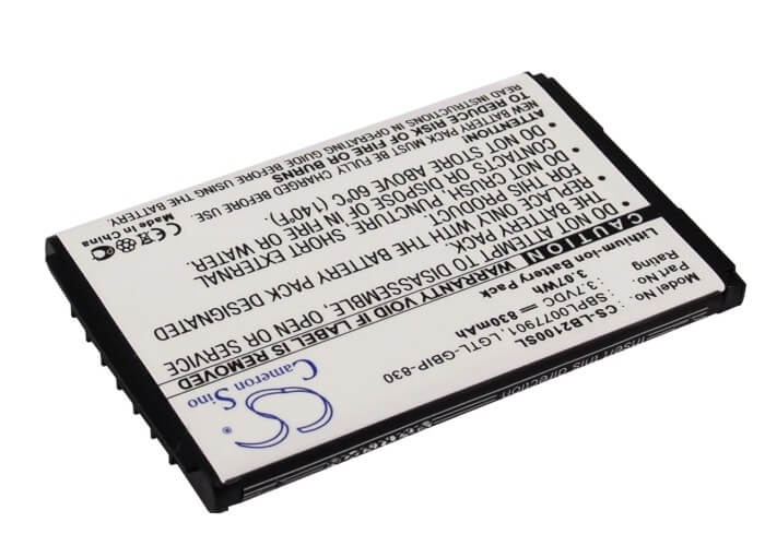 3.7V, 830mAh, Li-ion Battery fits Lg, B2000, B2050, 3.071Wh