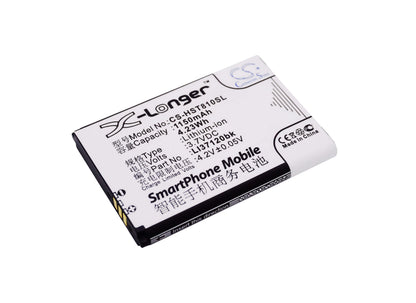 3.7V, 1150mAh, Li-ion Battery fits Hisense, Hs-t81, T81, 4.255Wh