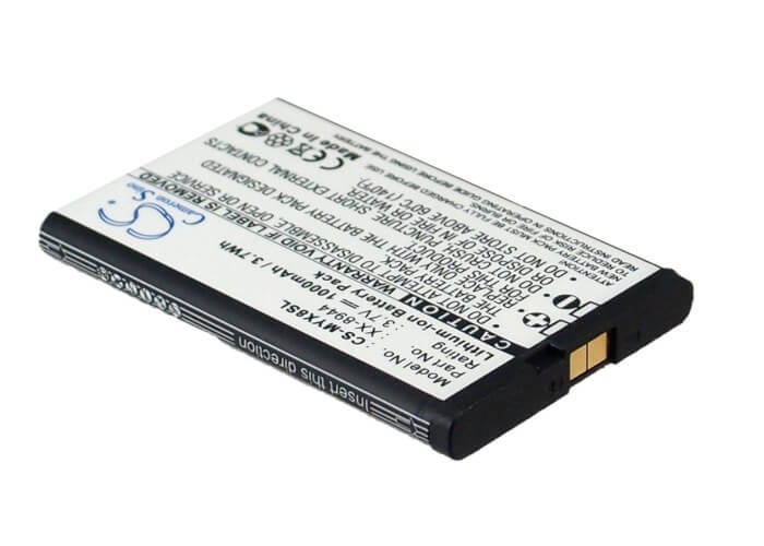 3.7V, 1000mAh, Li-ion Battery fits Sagem, Myx8, Myx-8, 3.7Wh