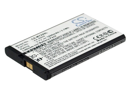 3.7V, 1000mAh, Li-ion Battery fits Sagem, Myx8, Myx-8, 3.7Wh