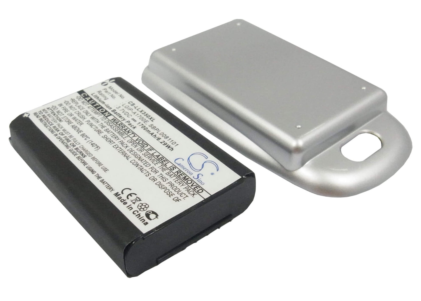 3.7V, 1700mAh, Li-ion Battery fits Lg, Lx350, 6.29Wh
