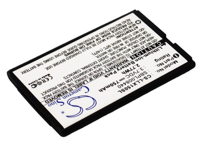 3.7V, 750mAh, Li-ion Battery fits Lg, Lx150, Lx-150, 2.775Wh