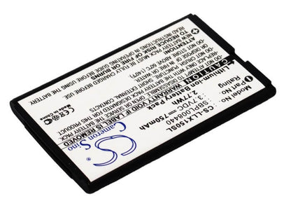 3.7V, 750mAh, Li-ion Battery fits Lg, Lx150, Lx-150, 2.775Wh
