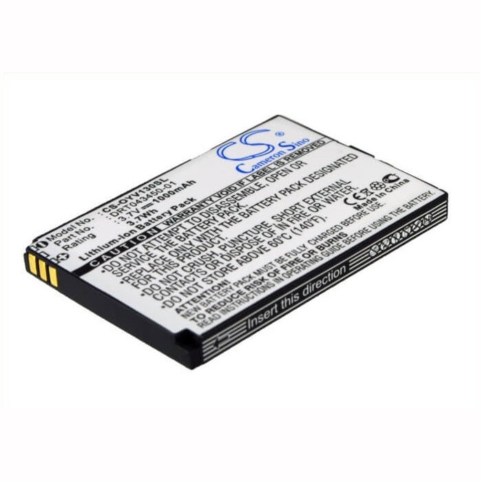 3.7V, 1000mAh, Li-ion Battery fits Olympia, Vox, 3.7Wh