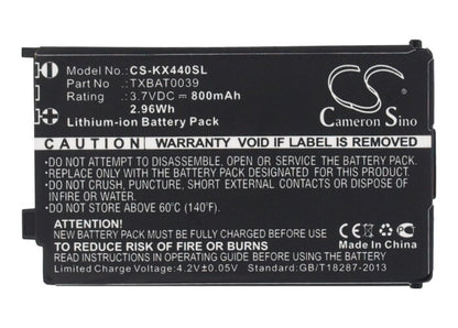 3.7V, 800mAh, Li-ion Battery fits Kyocera, Kx1, Kx1i, 2.96Wh
