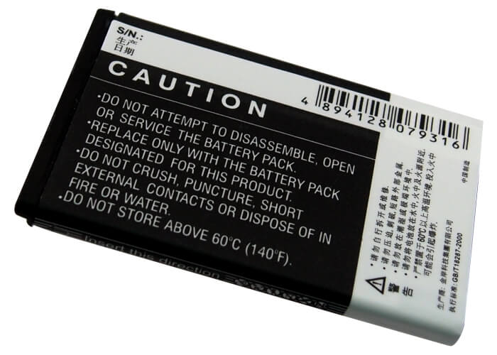 3.7V, 950mAh, Li-ion Battery fits Plusfon, 401, 401i, 3.515Wh