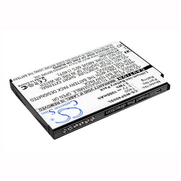 3.7V, 1000mAh, Li-ion Battery fits Swissvoice, Mp40, 3.7Wh