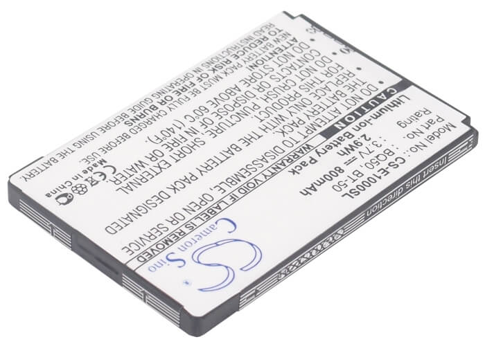 3.7V, 800mAh, Li-ion Battery fits Motorola, A1200, A630, 2.96Wh