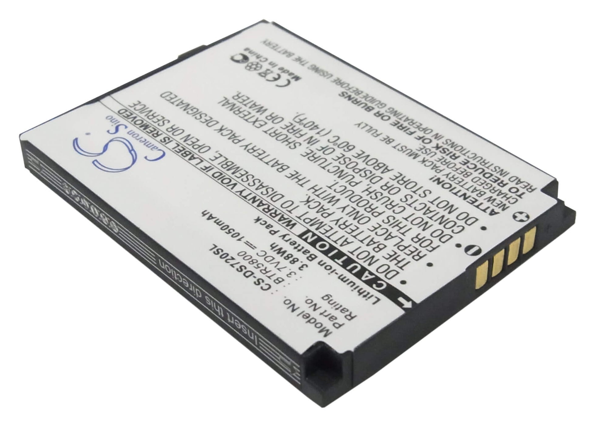 3.7V, 1050mAh, Li-ion Battery fits Verizon, 5800, Smt5800, 3.885Wh