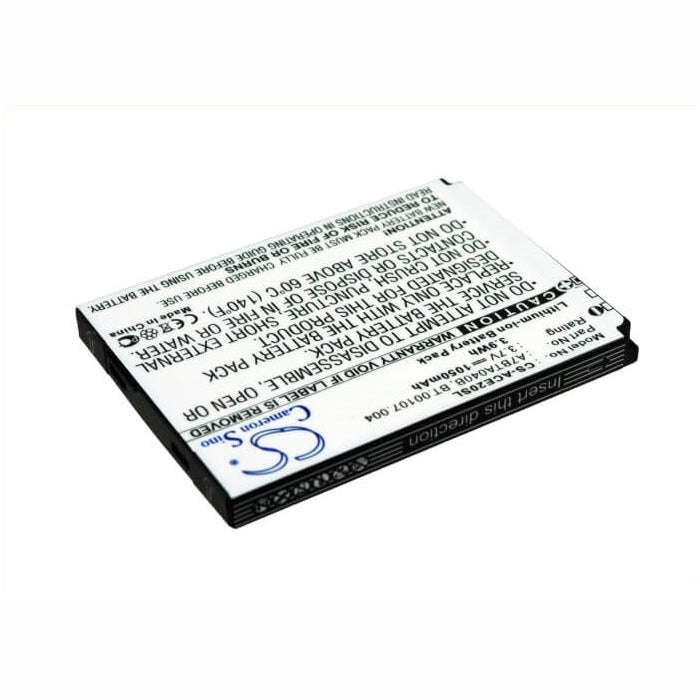 3.7V, 1050mAh, Li-ion Battery fits Acer, Betouch E200, L1, 3.885Wh