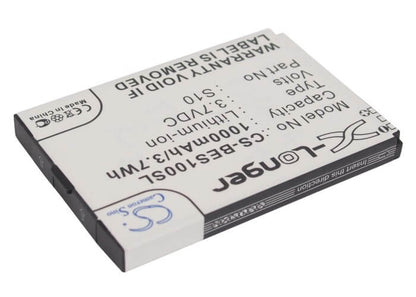 3.7V, 1000mAh, Li-ion Battery fits Bea-fon, S10, 3.7Wh