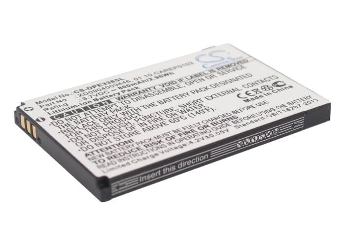 3.7V, 800mAh, Li-ion Battery fits Doro, Handleplus 334, Handleplus 334gsm, 2.96Wh