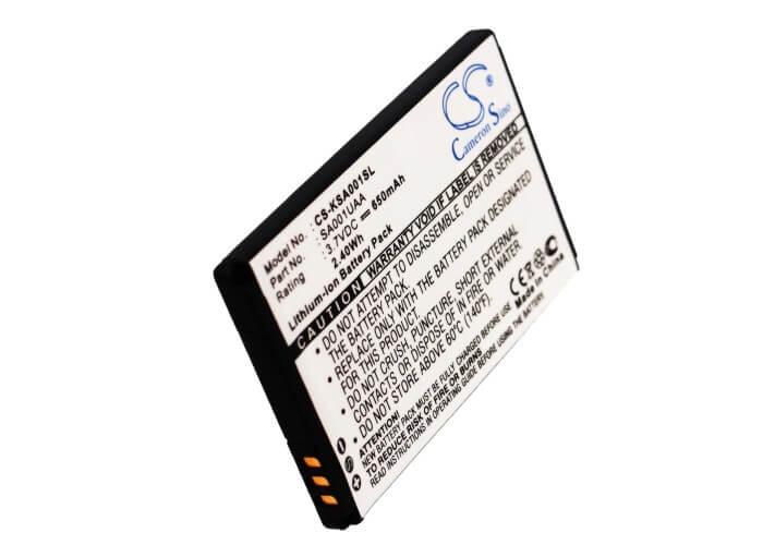 3.7V, 650mAh, Li-ion Battery fits Sanyo, Is01, Sa001, 2.405Wh