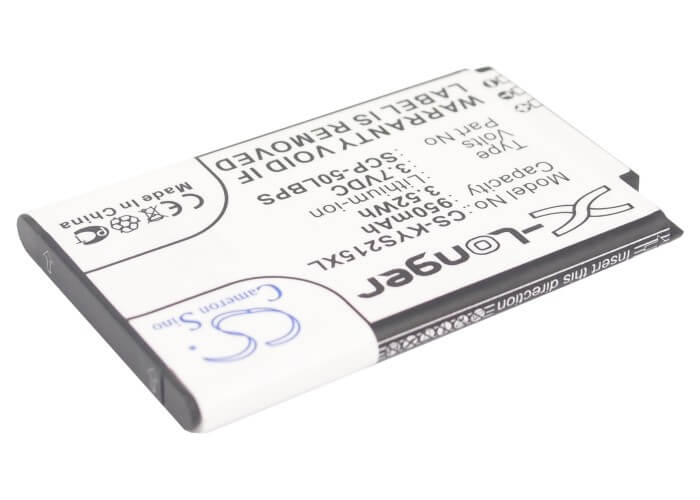 3.7V, 950mAh, Li-ion Battery fits Kyocera, C2150, Coast S2151, 3.515Wh