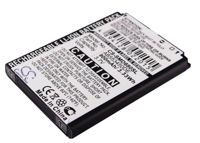 3.7V, 900mAh, Li-ion Battery fits Samsung, Gt-b5702c, Gt-b5712c, 3.33Wh