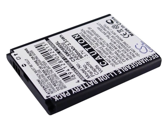 3.7V, 900mAh, Li-ion Battery fits Samsung, Gt-b5702c, Gt-b5712c, 3.33Wh